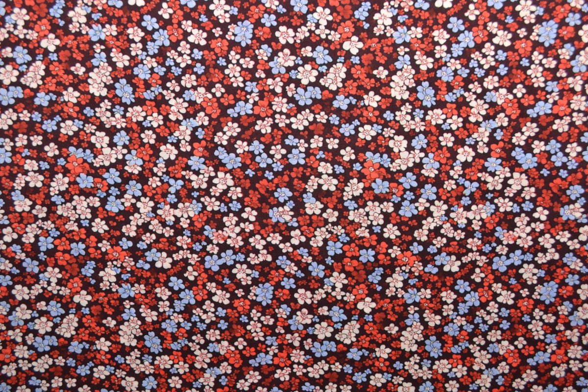Viskose – Bloom Confetti Rot – Bild 3