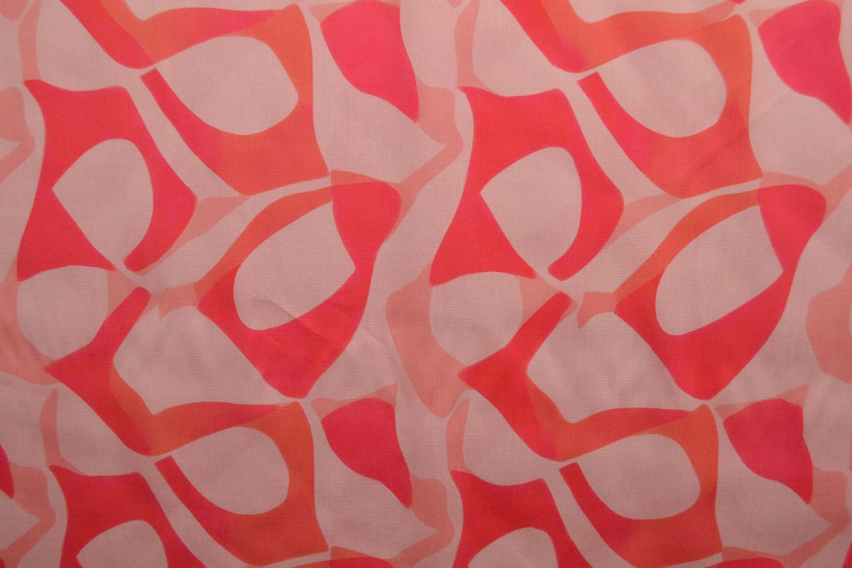 Viskose – Flow Shapes Pink – Bild 3