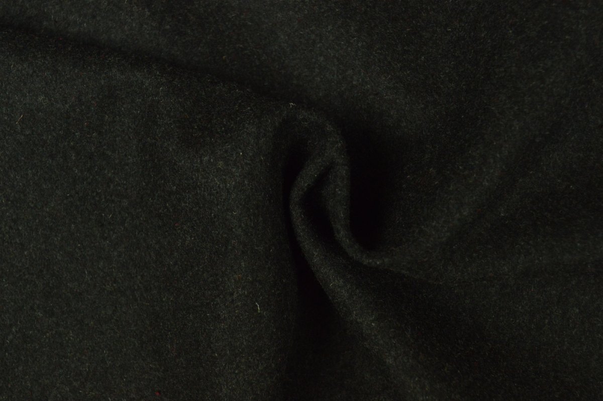 Coupon 125cm x 150cm | Mantelwolle – Anthrazit – Bild 2
