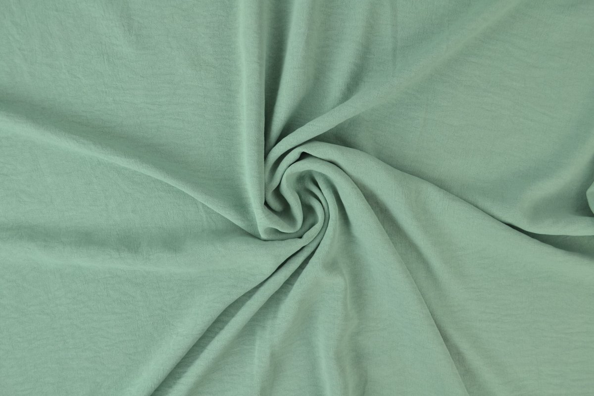Coupon 150cm x 145cm | Viskose-Crêpe – Helles Altgrün – Bild 2