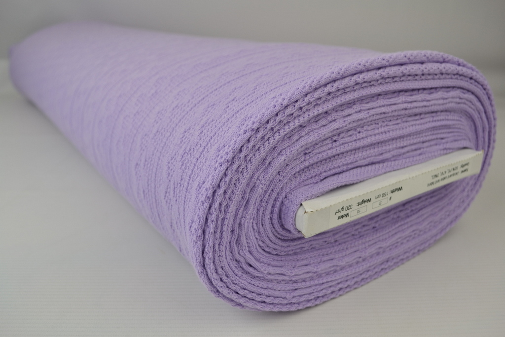 Jacquard Jersey Kabel – Lavendel – Bild 4
