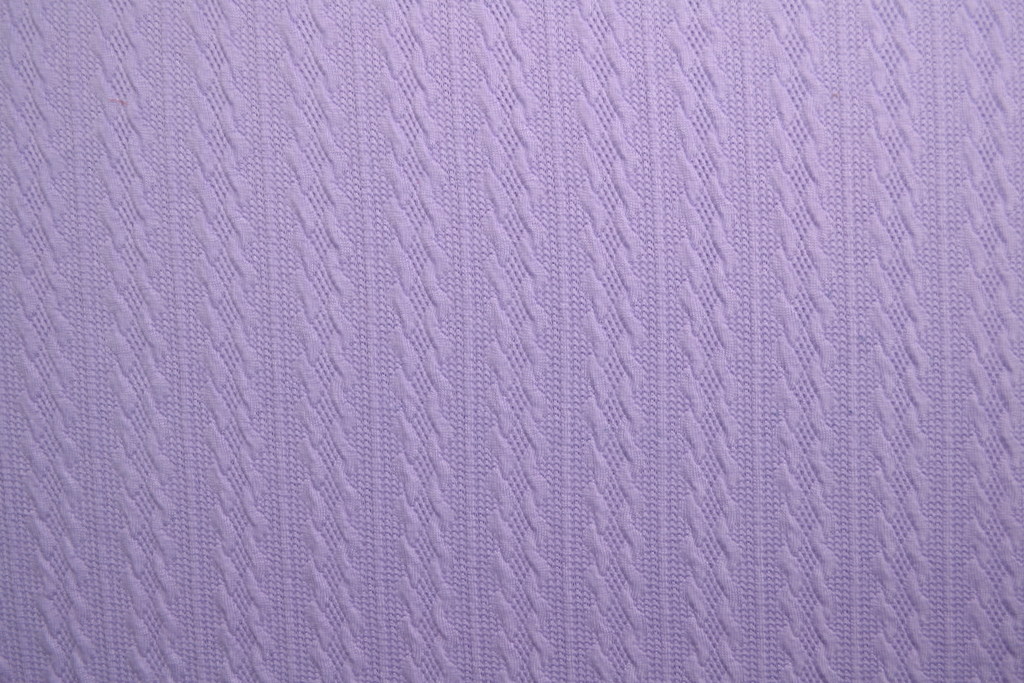 Jacquard Jersey Kabel – Lavendel – Bild 3