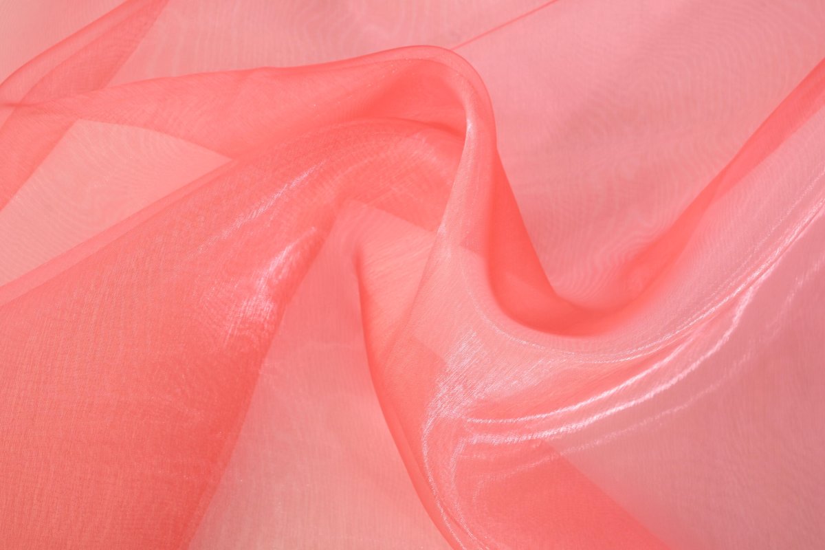 Organza – Korallenrosa – Bild 2