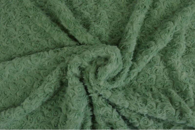 Pelz Rosen (Plüsch) – Mintgrün – Bild 2