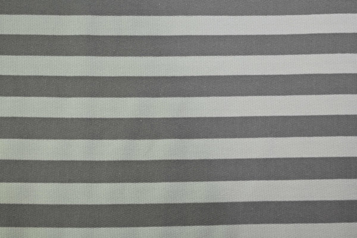 Sweatstoff – Grey stripes – Bild 3