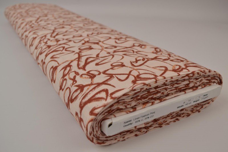 Leinen – Sketch Lines Copper – Bild 4