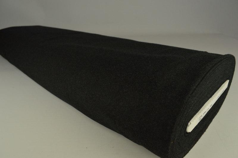 Coupon 125cm x 150cm | Mantelwolle – Anthrazit – Bild 3