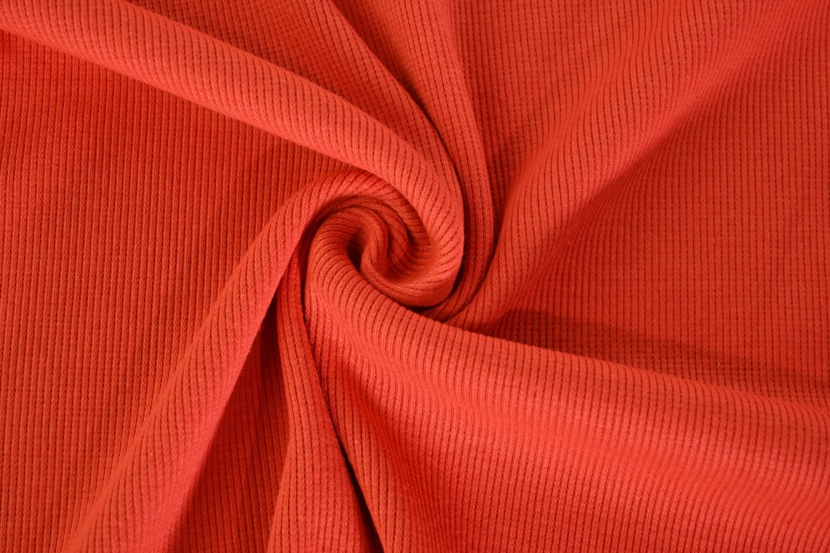 Rib Jersey – Dunkelorange – Bild 2