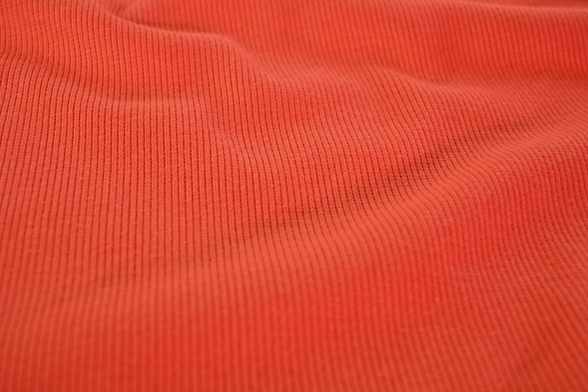 Rib Jersey – Dunkelorange – Bild 3