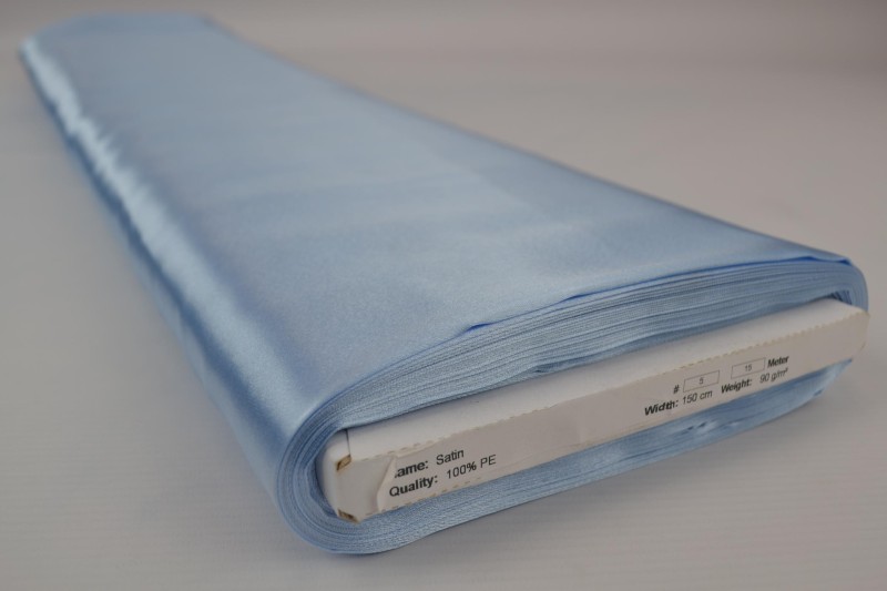 Satin: Babyblau – Bild 3