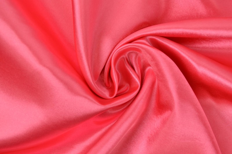 Satin: korallenrosa – Bild 2