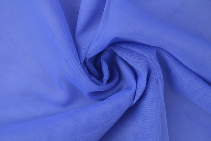 Stretch-Tüll: Blau – Bild 4
