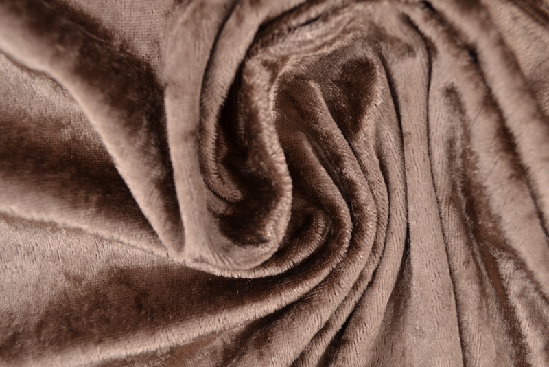 Panne-Samt – Taupe – Bild 2