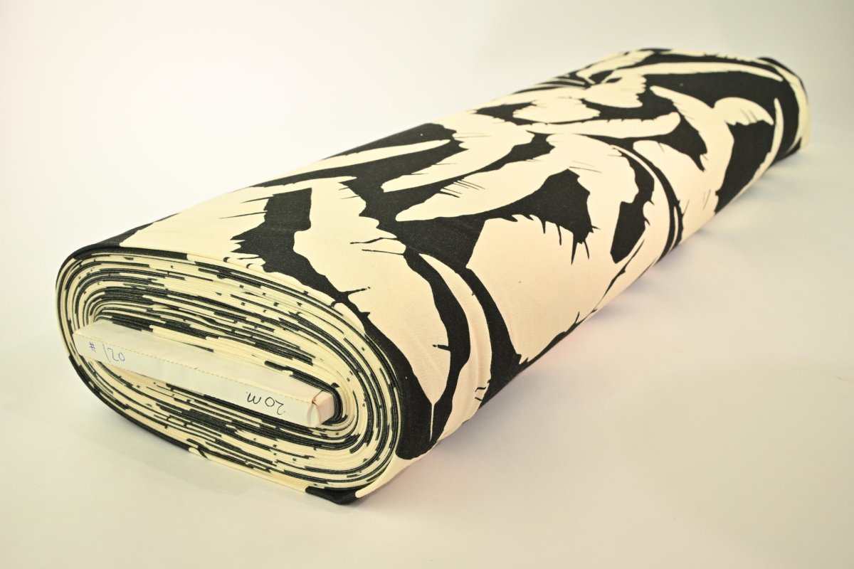 Viskose-Jersey – Bananenblätter Schwarz – Bild 5