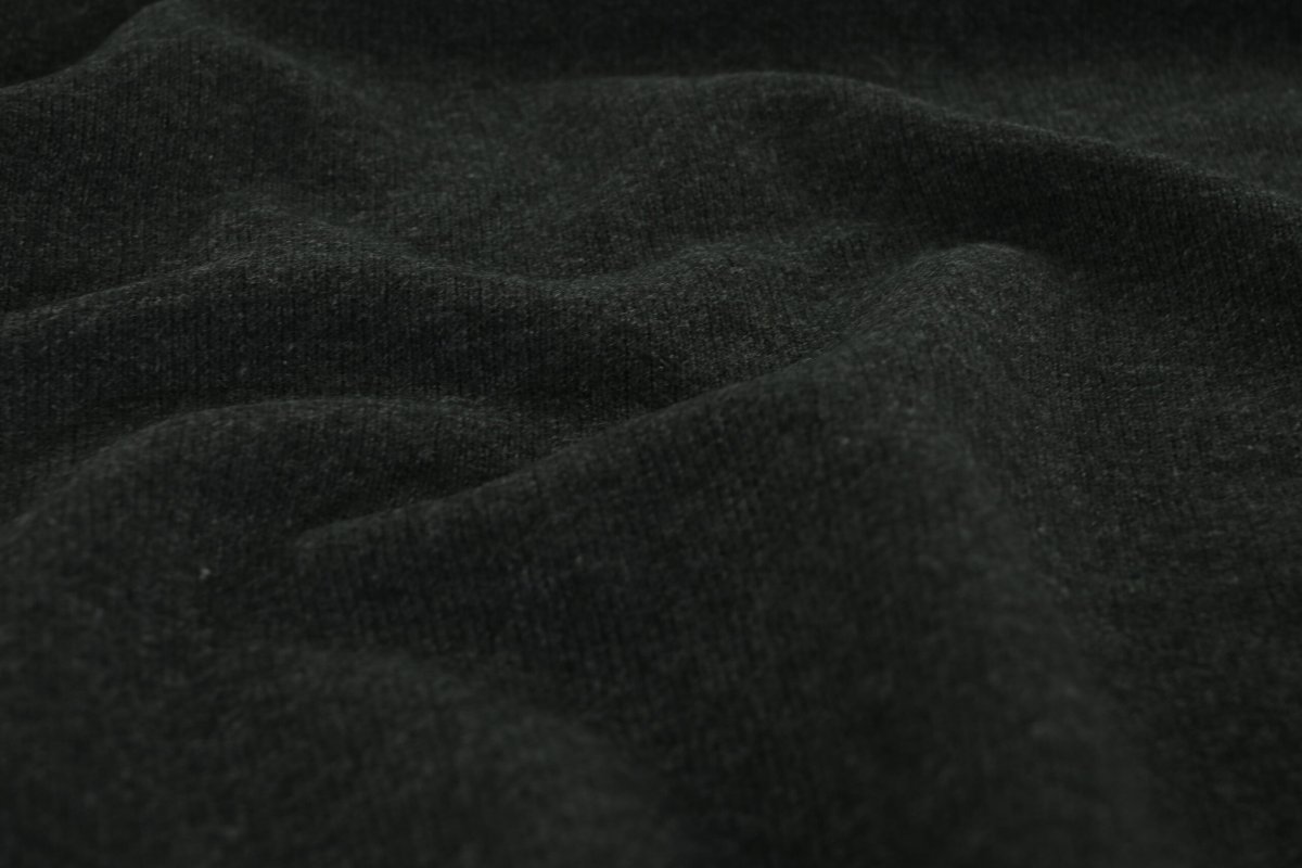 Woll-Sweatstoff – Anthrazit Gestrickt – Bild 4